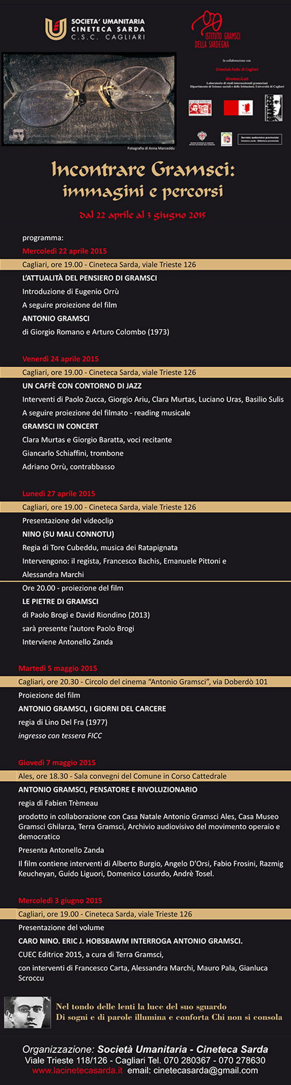 Programma incontrare Gramsci